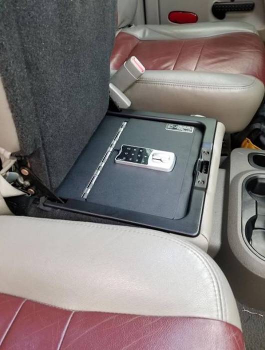 Lock'er Down® - Console Safe 2006 to 2021 Dodge Ram 1500, 2500 & 3500 and 2019 Except 1500 Under Front Seat Model LD2058