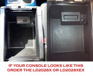 Lock'er Down® - Console Safe Late Production 2012 - 2014 Ford F150 with Full Floor Console also fits Raptor Platinum Model LD2026X - Image 3